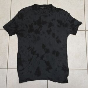 John Varvatos Black Tie-Dye Tee